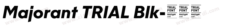 Majorant TRIAL Blk字体转换